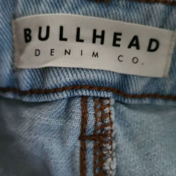 Bullhead Denim Women's Size 9 Blue Button Front High Rise Shorts - Picture 6 of 6